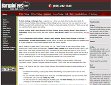 Tablet Screenshot of bargaintees.com